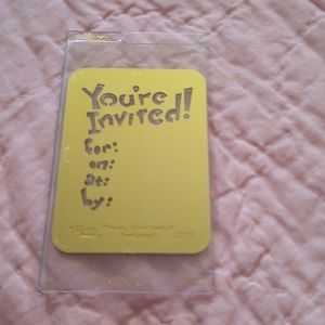 Ellison easy emboss Phrase your invited #22122